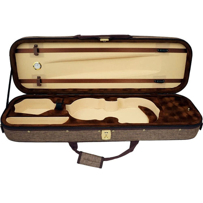 Oblong Violin Foam Case, Brown