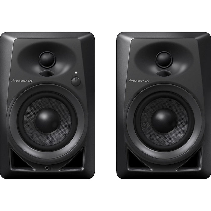 Pioneer DJ DM-40-21W 4" Two-Way Active Monitor - Black (Pair)