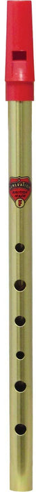 Generation Flageolet Brass Tin Whistle - Key of F (6586)