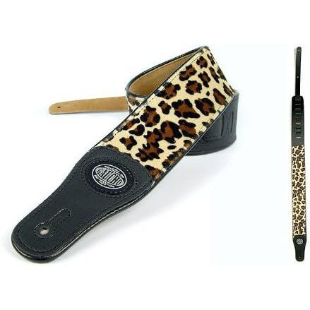 Leopardskin 'Wildlife Series' Faux Leather Guitar Strap for Electric/Acoustic/Bass Guitar