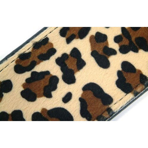 Leopardskin 'Wildlife Series' Faux Leather Guitar Strap for Electric/Acoustic/Bass Guitar