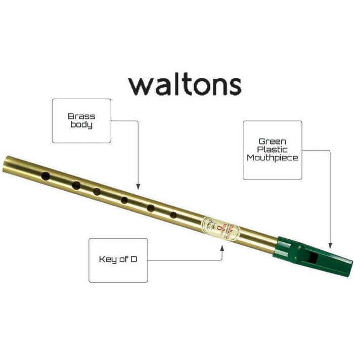 WALTONS 1521 Brass Irish D Whistle