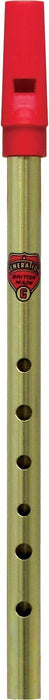 Flageolet Brass Tin Whistle - Key of G (6588G)