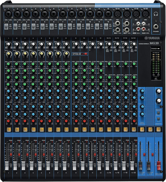 Yamaha 20-channel Analog Mixer with 16 Microphone Preamps (MG20)