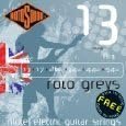 Rotosound R13 Roto Greys Heavy Gauge Electric Guitar Strings 13-54 (2-Packs)
