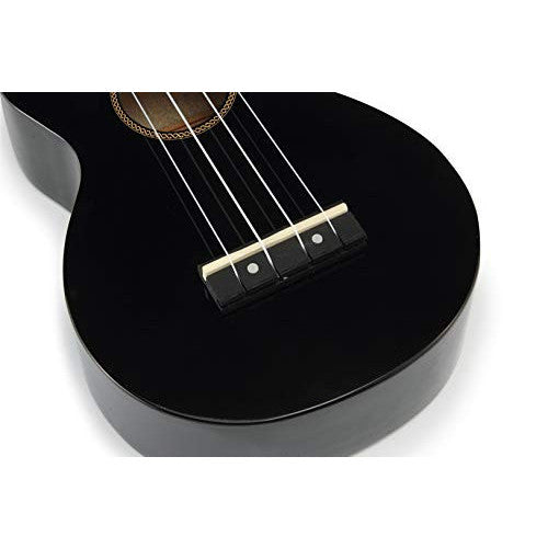 Mahalo Rainbow Series Black Soprano Ukulele (MR1-BK)