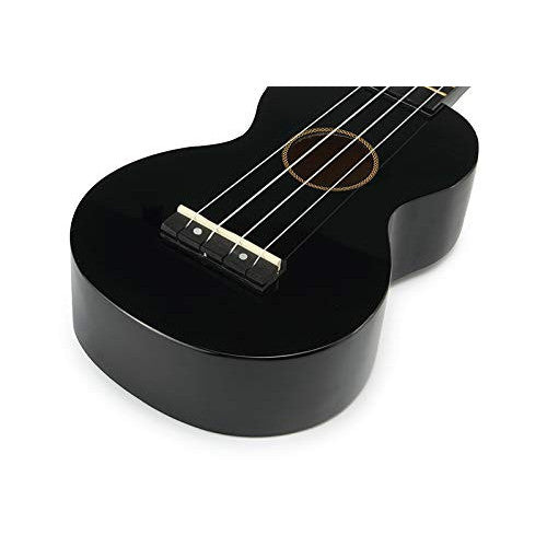 Mahalo Rainbow Series Black Soprano Ukulele (MR1-BK)