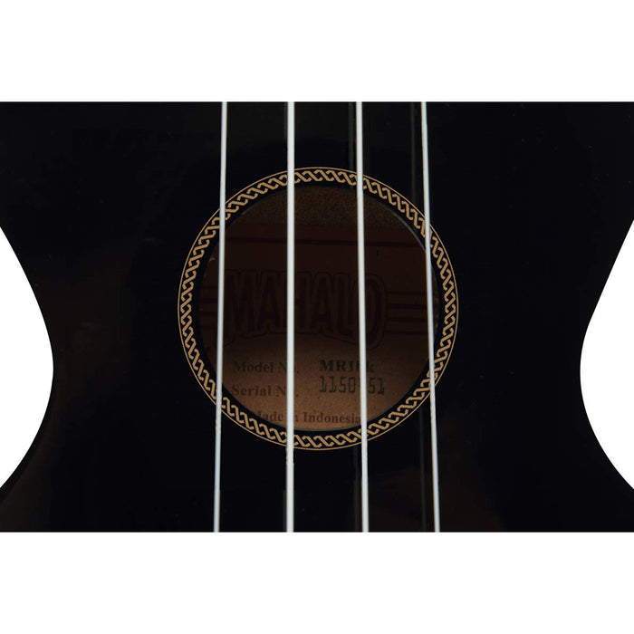 Mahalo Rainbow Series Black Soprano Ukulele (MR1-BK)