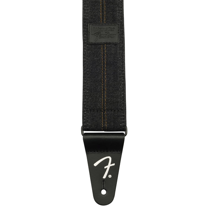 Fender 2" Wrangler X Denim Strap - Washed Black Stitch (099-0638-004)