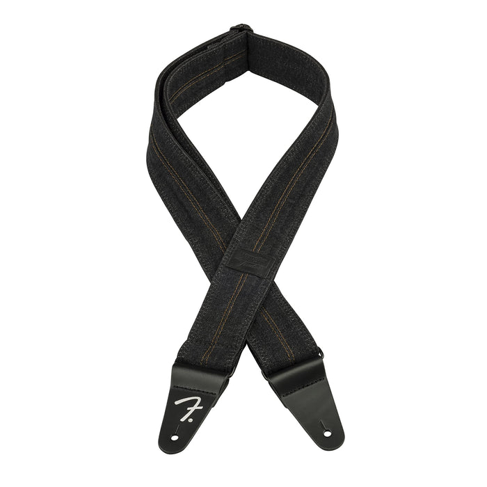 Fender 2" Wrangler X Denim Strap - Washed Black Stitch (099-0638-004)