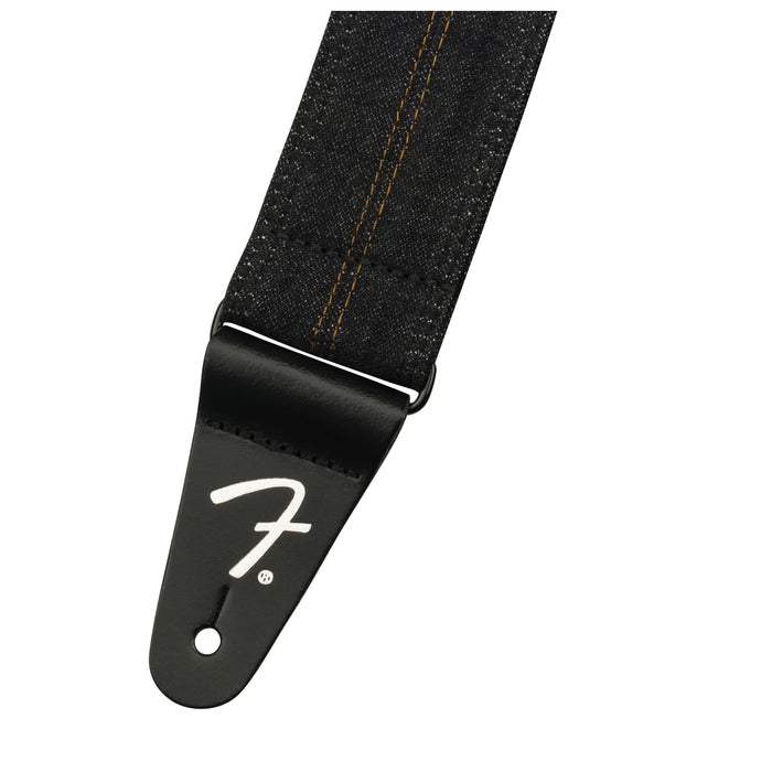 Fender 2" Wrangler X Denim Strap - Washed Black Stitch (099-0638-004)