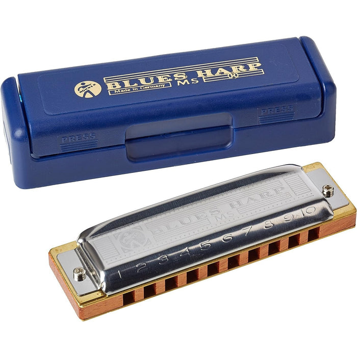 Hohner Chrome Blues Harp Harmonica - Key of E (HH532E)