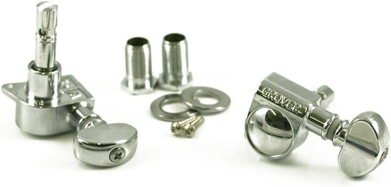 Grover 406C Rotomatic Mini 3 per Side Self Locking Machine Heads, Chrome