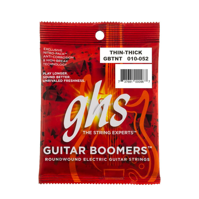 GHS BOOMERS String Set For Electric Guitar - GB-TNT - Thick & Thin - 010/052