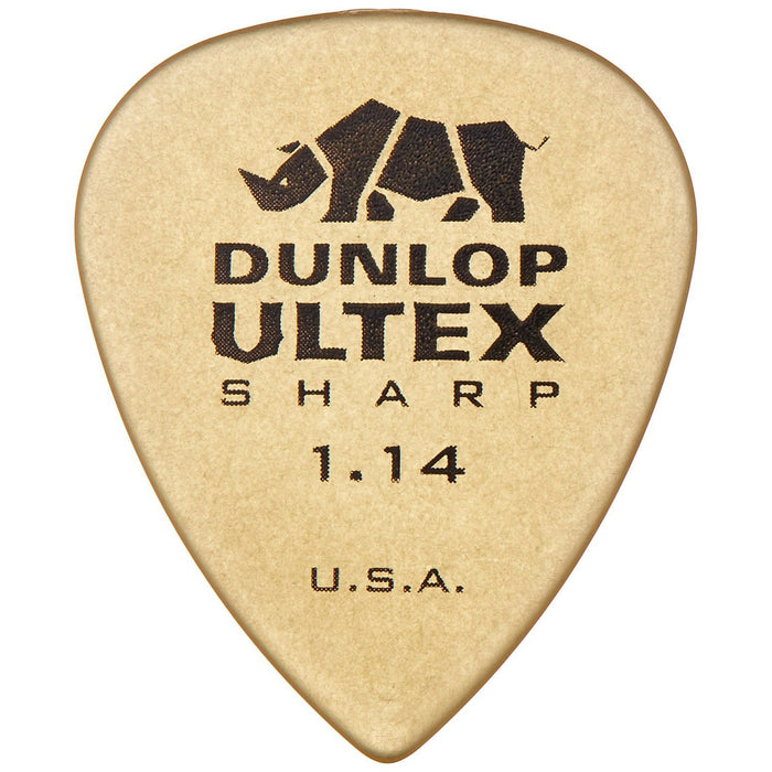 Dunlop Ultex Sharp 1.14mm Guitar Pick - Player's Pack of 6 (433P1.14)