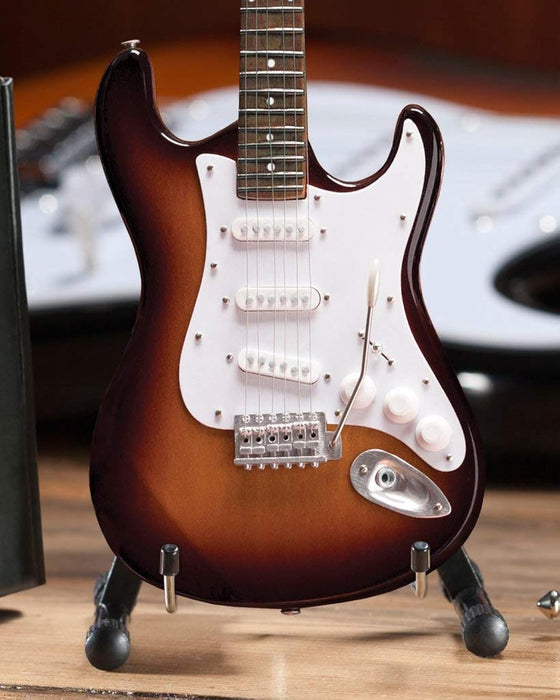 Axe Heaven FS-001 Fender Stratocaster Classic Sunburst Finish Miniature Guitar
