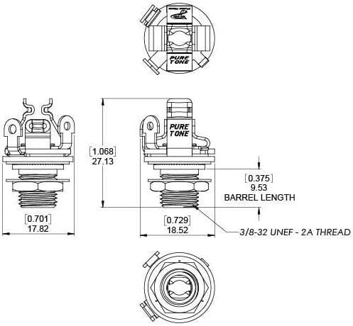 Pure Tone Multi-Contact 1/4″ Output Jack