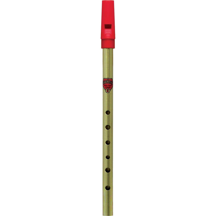 Flageolet Brass Tin Whistle - Key of G (6588G)