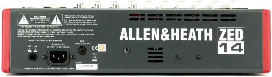 Allen & Heath ZED-14 14-Channel Mixer with USB Interface