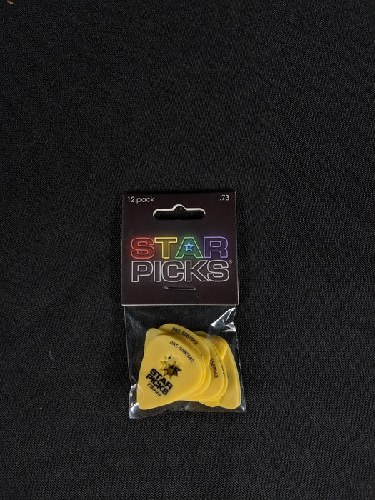 Cleartone Everly Star-Cut Delrin Guitar Picks 12 Pack - 0.73mm