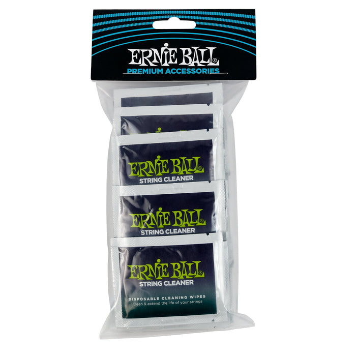 Ernie Ball Wonder Wipes String Cleaner - Fretboard Conditioner Wipes (20 Count)