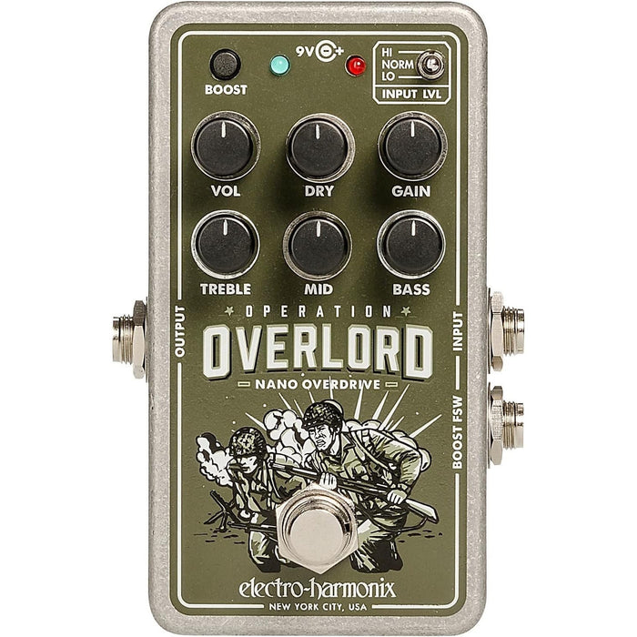 Electro-Harmonix Operation Overlord Allied Overdrive Pedal (OVERLORD)