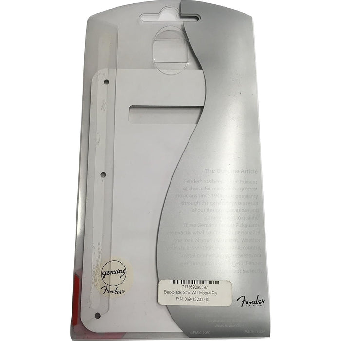 Fender Modern Backplate, Stratocaster - White Moto