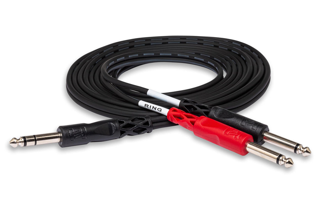 HosaTech STP-201 1m 1/4 inch TRS to Dual 1/4 inch TS Insert Cable