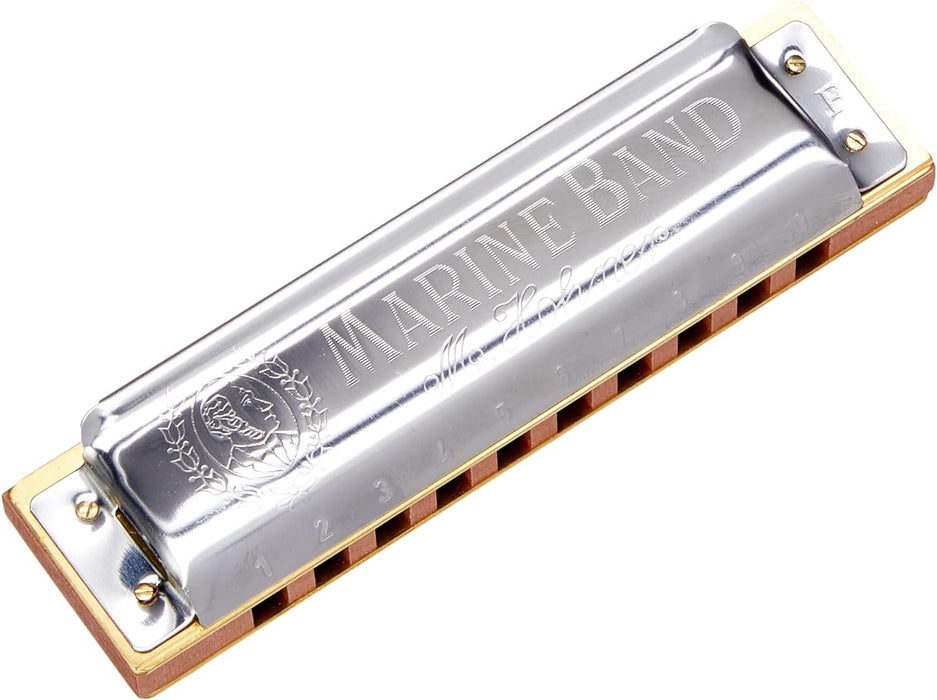 Hohner 1896 Marine Band in F, Chrome