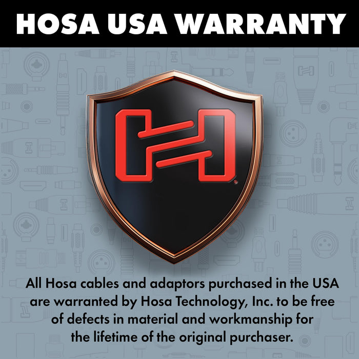 HosaTech STP-201 1m 1/4 inch TRS to Dual 1/4 inch TS Insert Cable