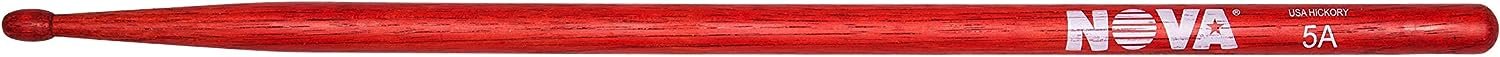 Vic FIrth - NOVA Drumsticks - 7A - Wood Tip - Red