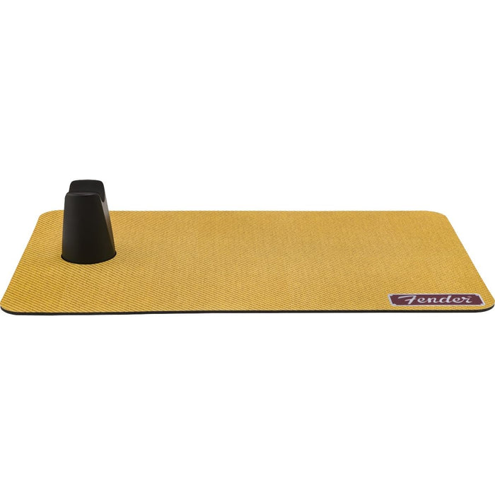Fender Work Mat, Tweed - 5mm Padded Guitar Neck Cradle with Storage Tube