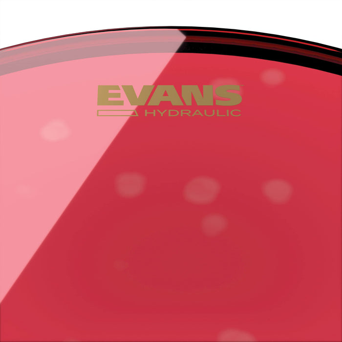 Evans Bass Drum Heads - BD22HR - 22-Inch Hydraulic Red Bass Drum Head