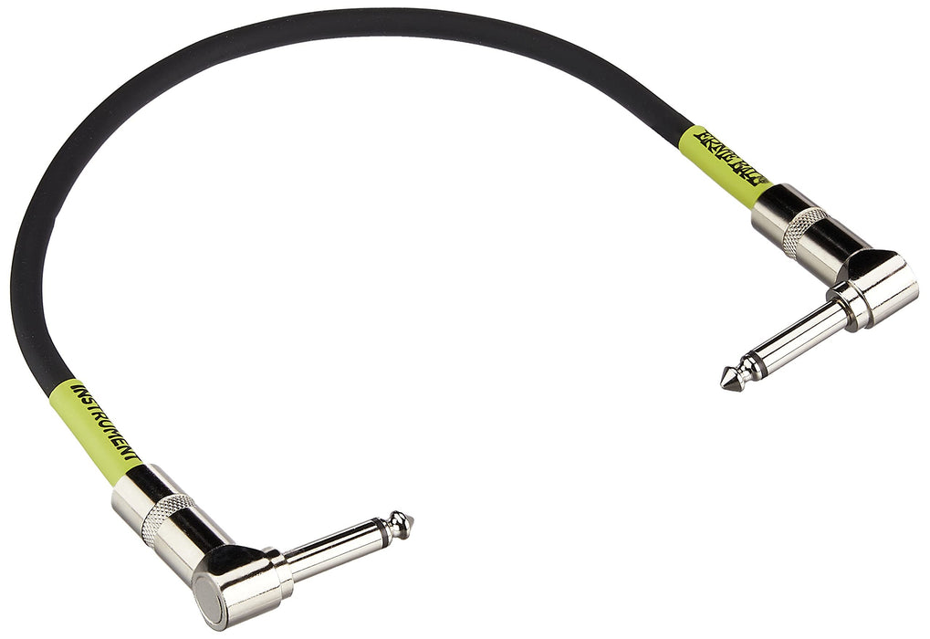 Ernie Ball 1 ft Angle / Angle Patch Cable 3-Pack - Black