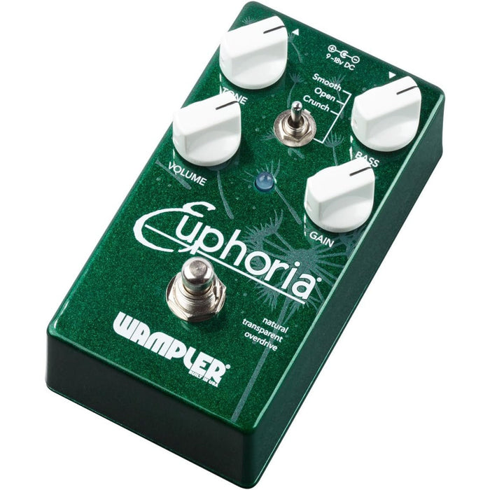 Wampler Euphoria V2 Natural Transparent Overdrive Guitar Effects Pedal