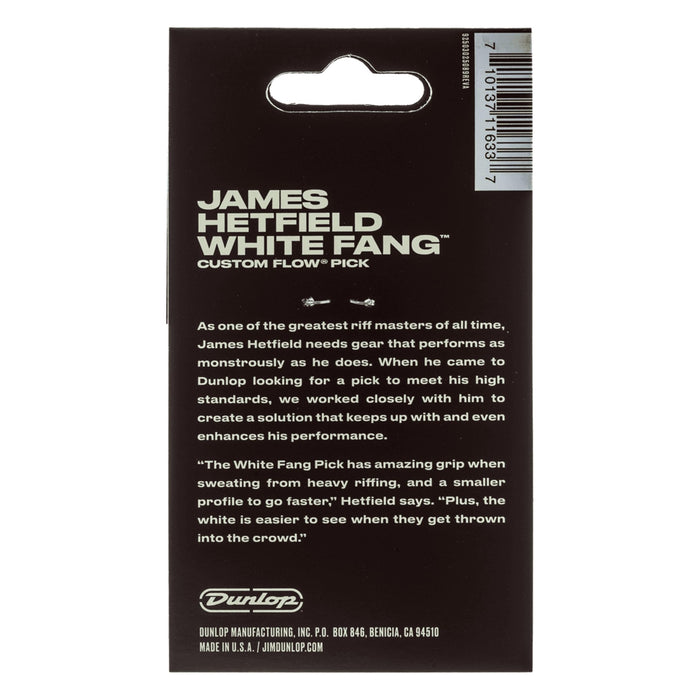 Jim Dunlop Hetfield White Fang Flow 1.14mm Guitar Picks - 6 Pack