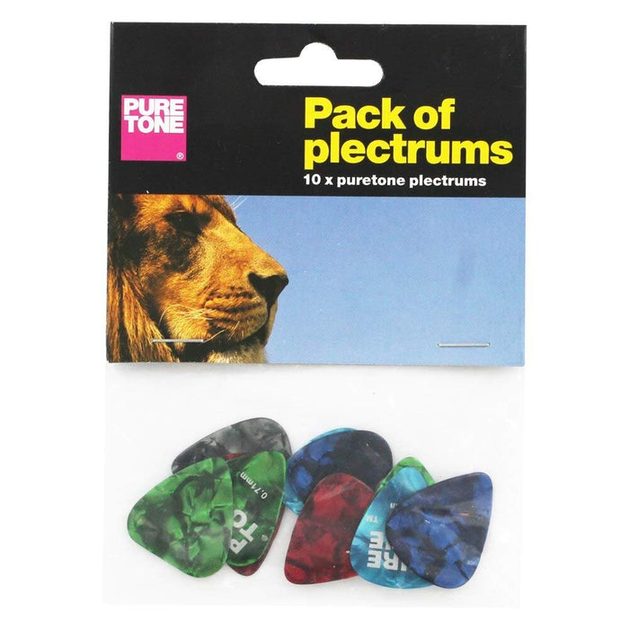 Pure Tone Pack Of 10 Assorted Plectrums