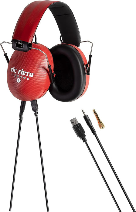 Vic Firth - Bluetooth Isolation Headphones - Red