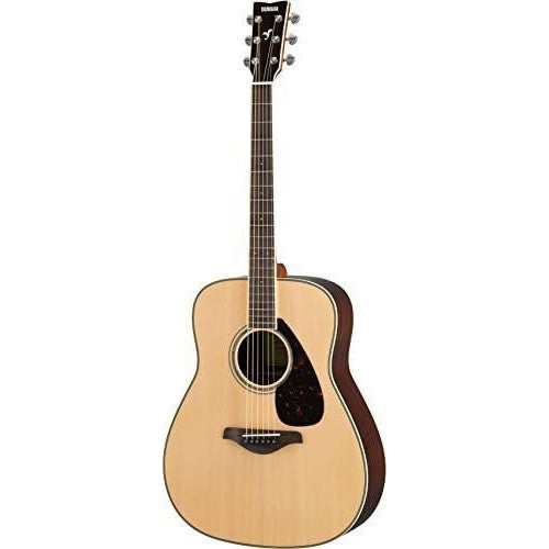 Yamaha FG830 Solid Top Folk Guitar, Natural