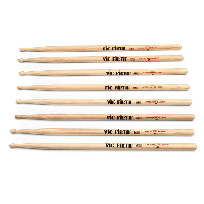 Vic Firth American Classic 5A Drumsticks - Wood Tip (P5A.3-5A.1)