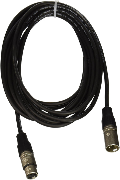 Rapco Horizon N1M1-20 Stage Series M1 Microphone Cable Neutrik Connectors 20-Feet