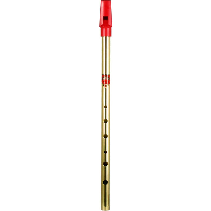 Flageolet Brass Tin Whistle - Key of Bb (6578BB)