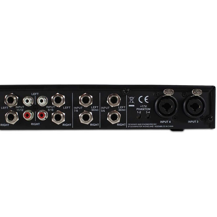 Studiomaster C3 Compact Rack Mountable Mixer Home Studio 12 Input 4 Mic