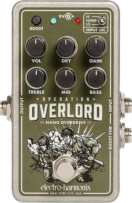 Electro-Harmonix Operation Overlord Allied Overdrive Pedal (OVERLORD)
