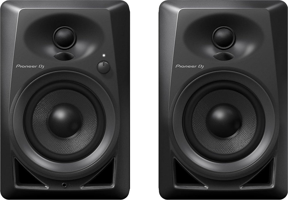 Pioneer DJ DM-40-21W 4" Two-Way Active Monitor - Black (Pair)