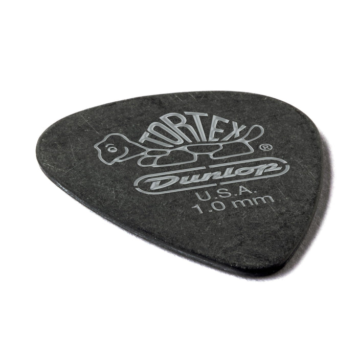Jim Dunlop 488P1.0 Tortex Standard Player Pack - Pitch Black (Pack of 12)