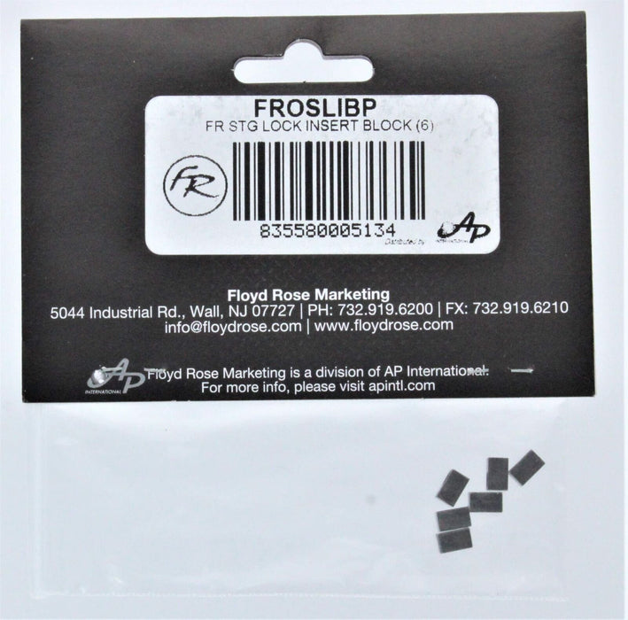 Floyd Rose Original String Lock Insert Blocks - set of 6 (FROSLIBP)
