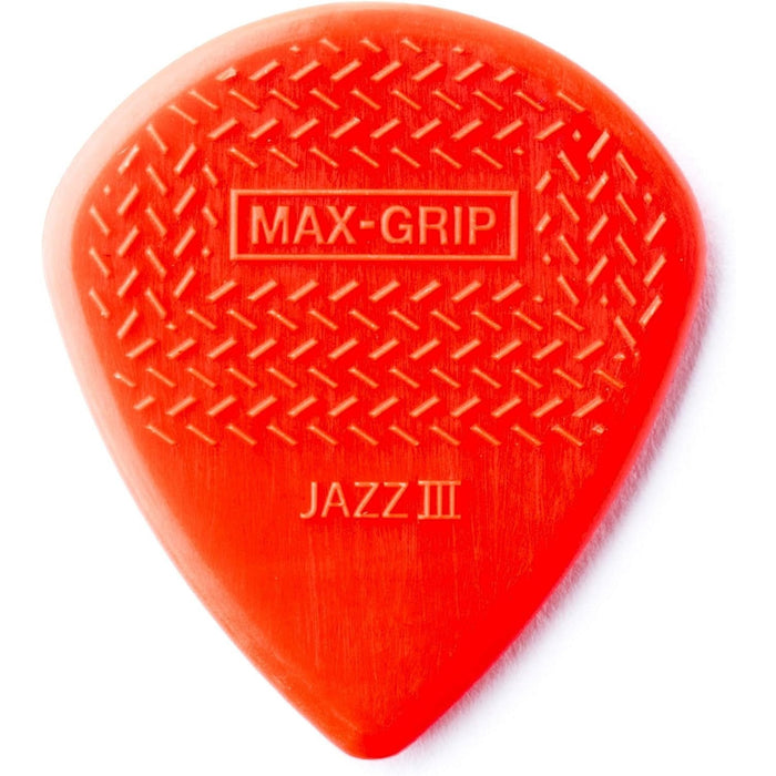 Jim Dunlop 471P3N Jz-6 Nylon Max Grip Guitar Pick in Player Pack