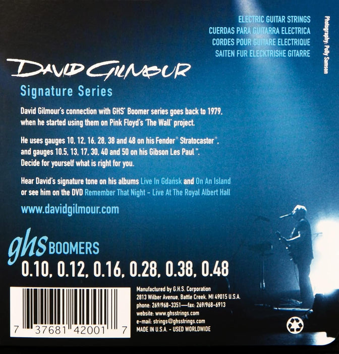 GHS GB-DGF Boomers David Gilmour Electric Guitar String Set - 10-48