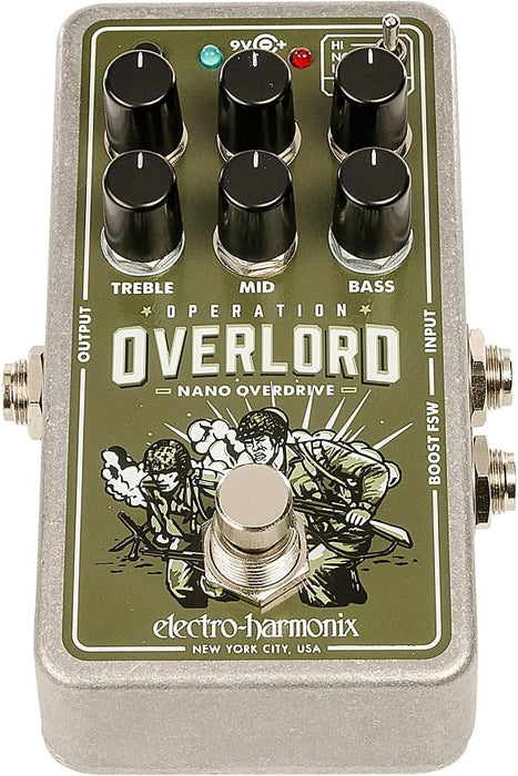 Electro-Harmonix Operation Overlord Allied Overdrive Pedal (OVERLORD)